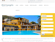 Tablet Screenshot of hotelarcangelosalina.com